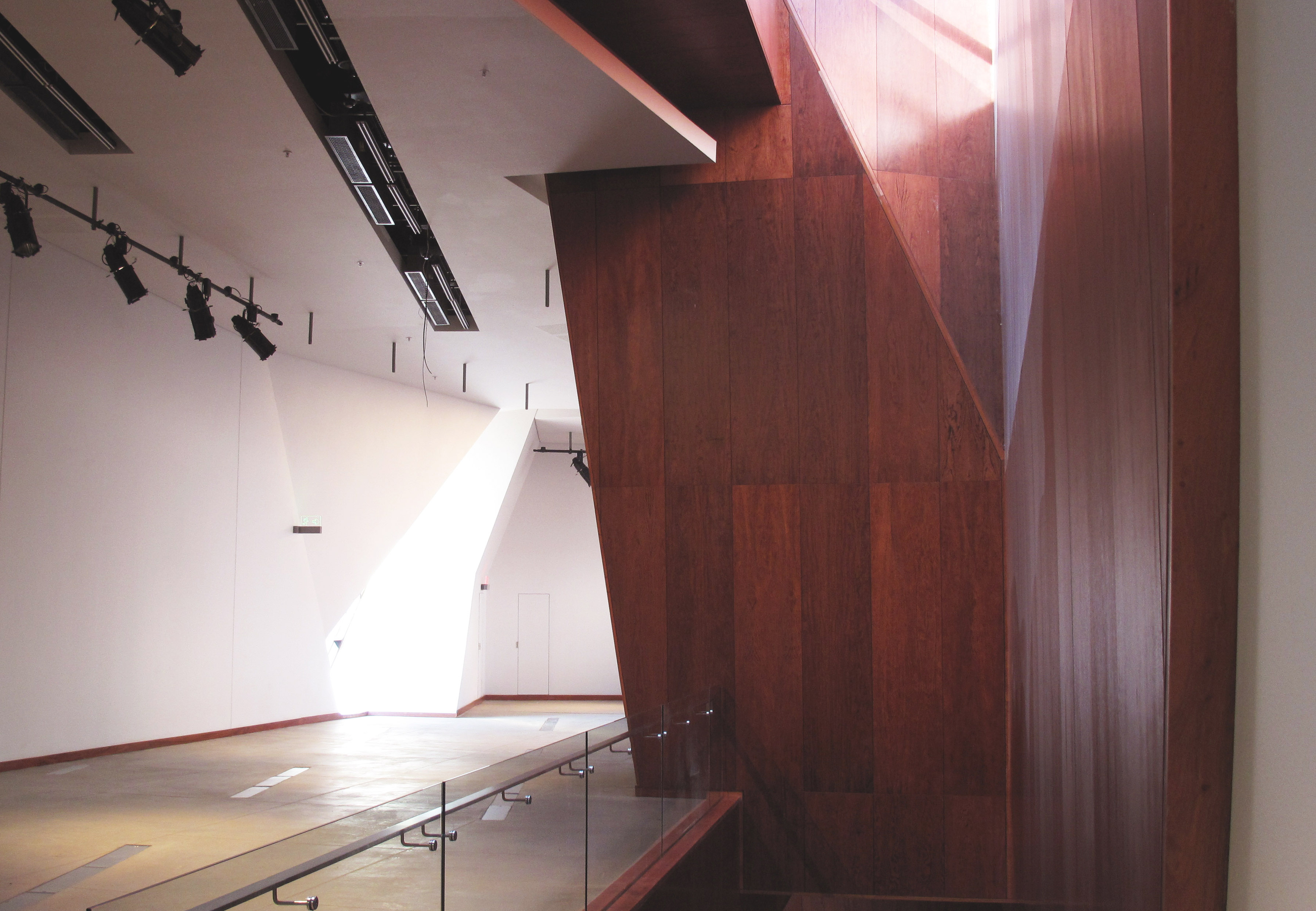 Freedom Park Internal Exhibition _ Rosewood cladding